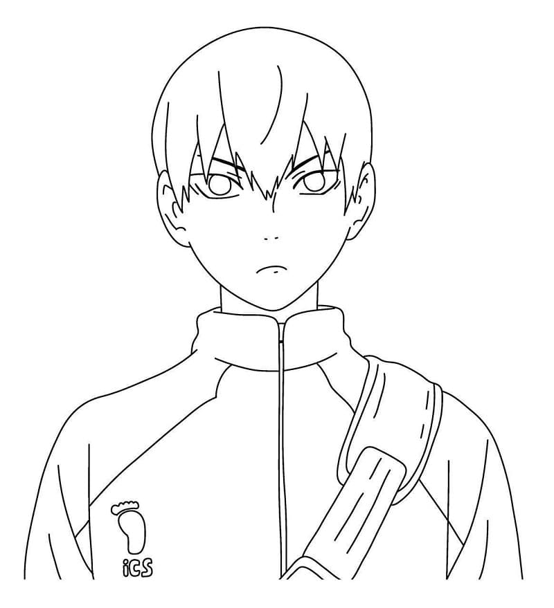 Desenho deTobio Kageyama para colorir