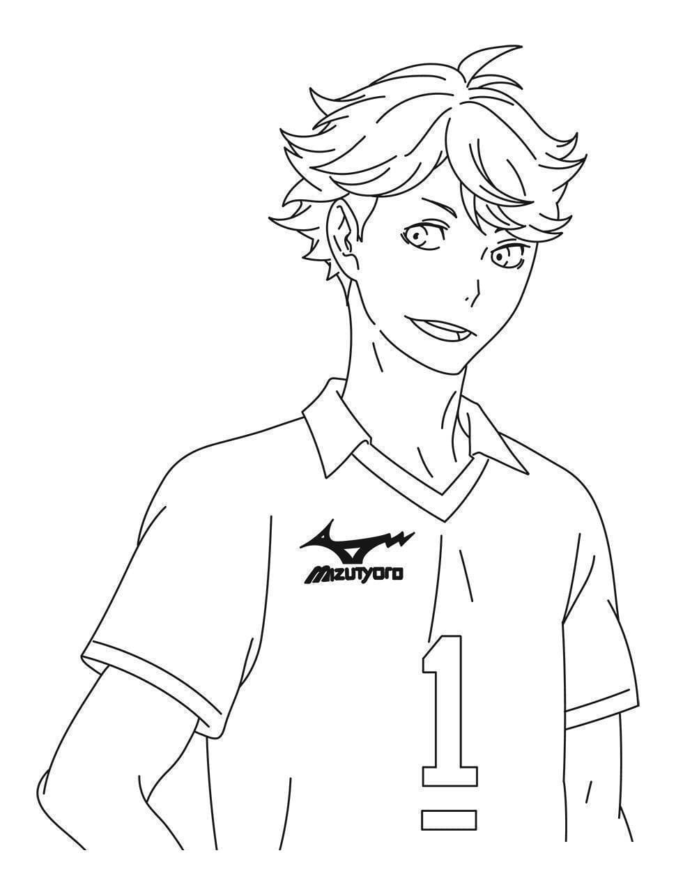 Desenho deToru Oikawa para colorir