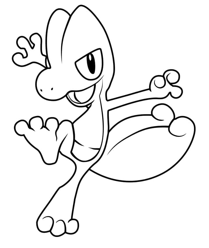 Desenho deTreecko Pokemon para colorir