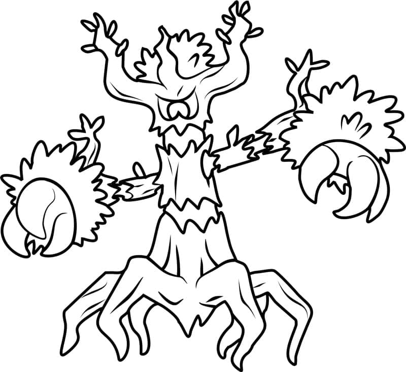 Desenho deTrevenant Pokemon para colorir