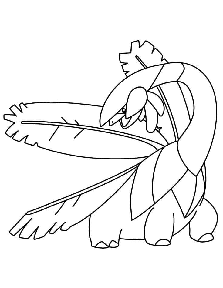 Desenho deTropius Pokemon para colorir