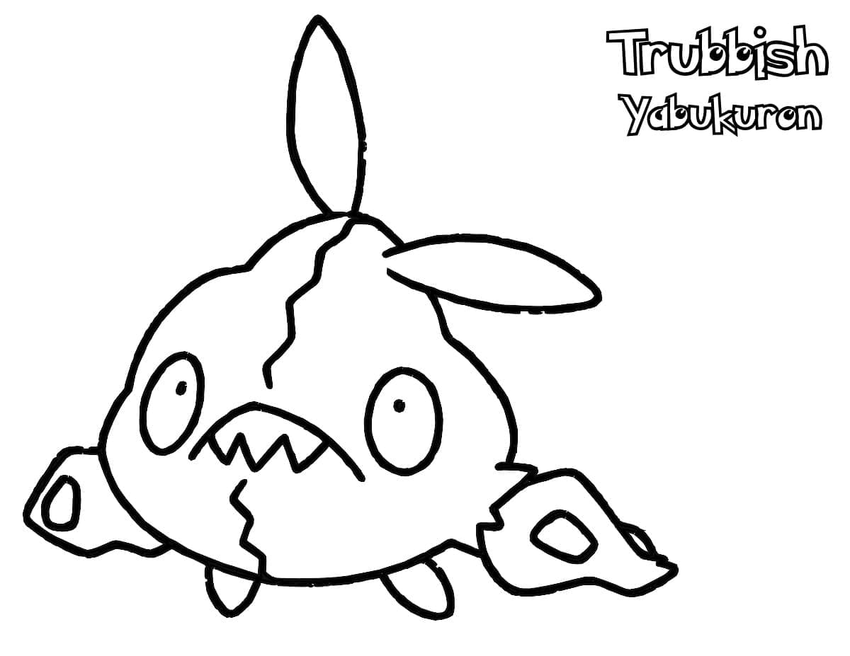 Desenho deTrubbish Pokemon para colorir