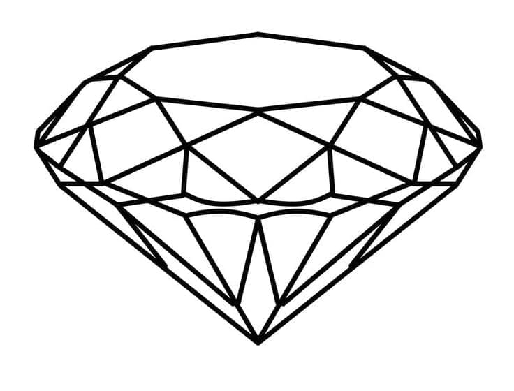 Desenhos de Diamante para colorir