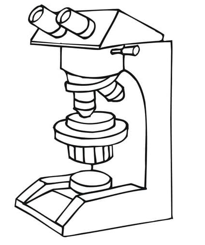 Desenho deUm Microscópio para colorir