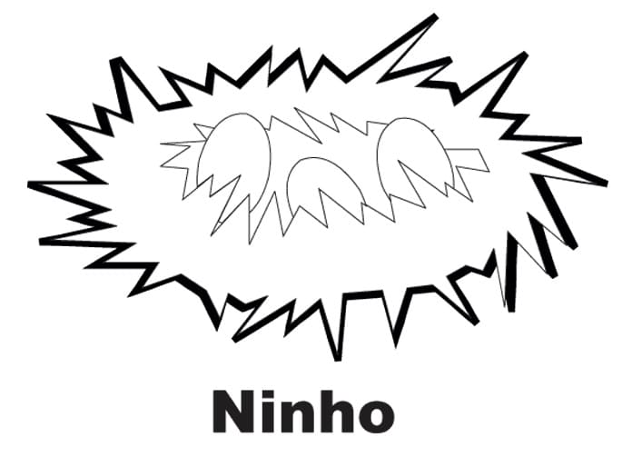 Desenhos de Ninho para colorir