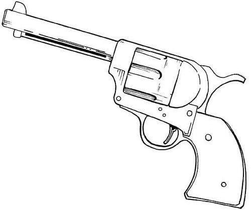 Desenho de Uma Arma para colorir