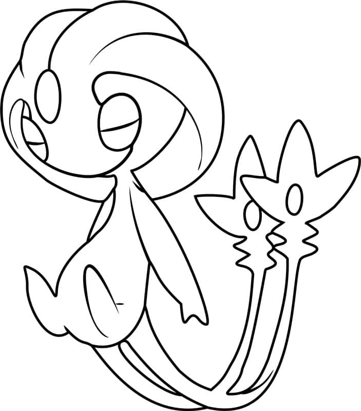 Desenho deUxie Pokemon para colorir