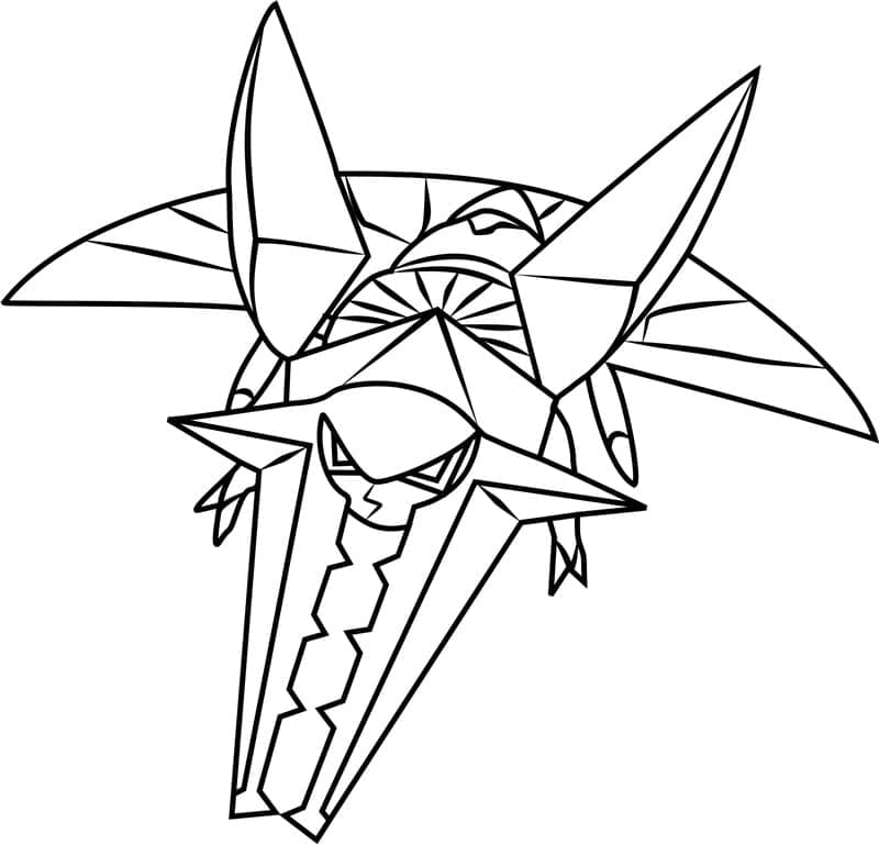 Desenho deVikavolt Pokemon para colorir