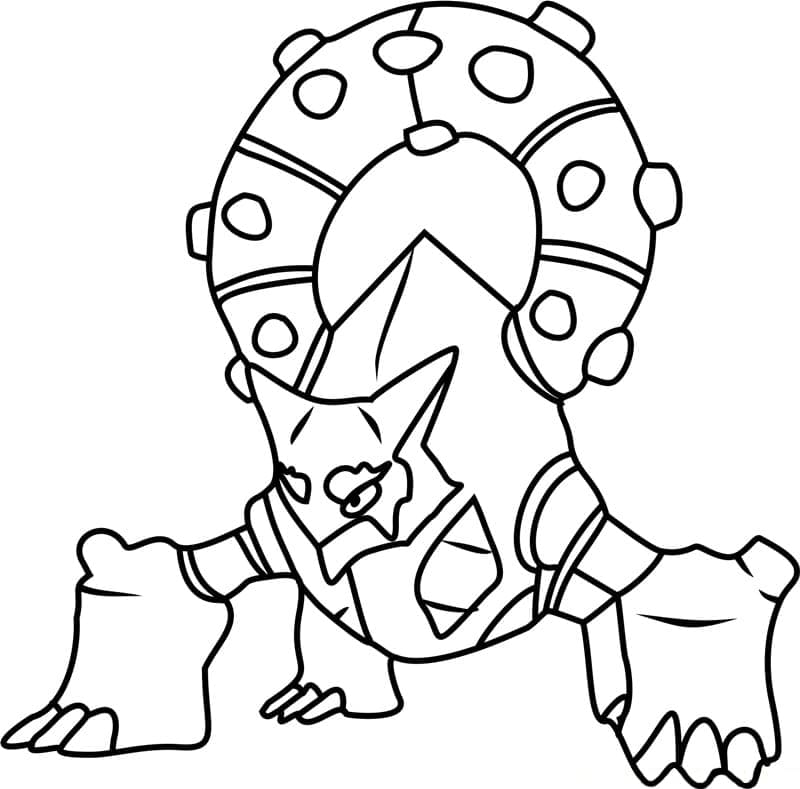 Desenho deVolcanion Pokemon para colorir