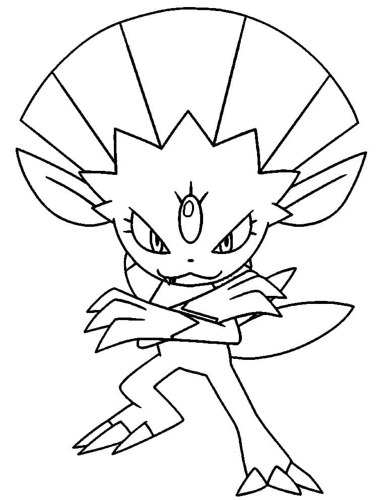 Desenho deWeavile Pokemon para colorir