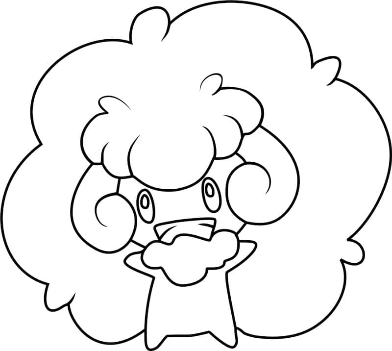 Desenho deWhimsicott Pokemon para colorir