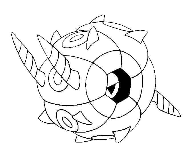 Desenho deWhirlipede Pokemon para colorir