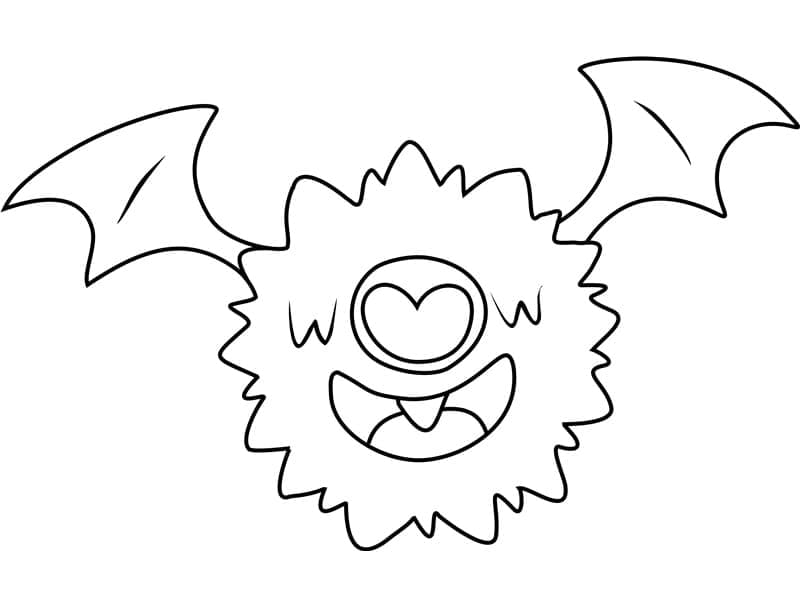 Desenho deWoobat Pokemon para colorir