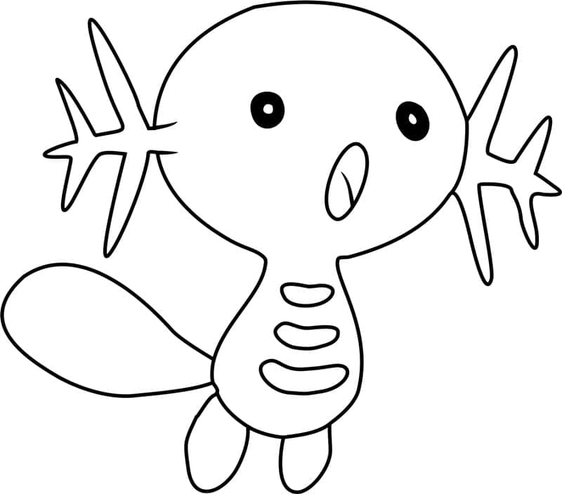 Desenho deWooper Pokemon para colorir