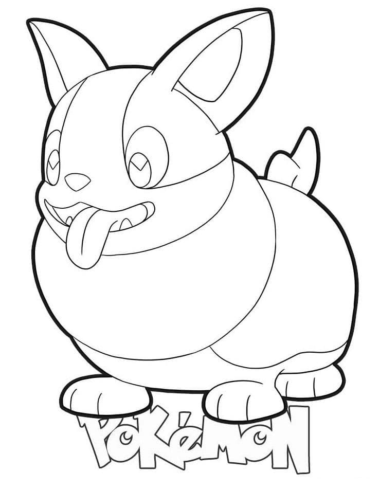 Desenho deYamper Pokemon para colorir