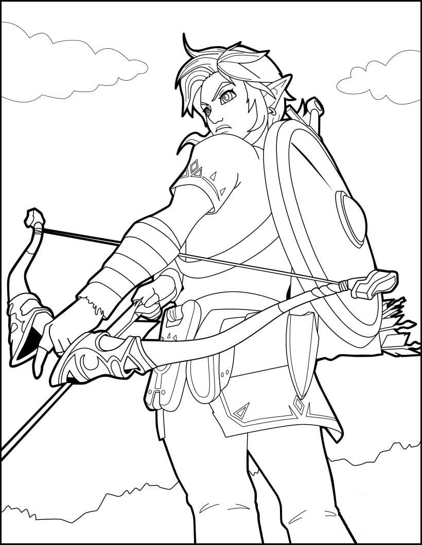 Desenho deZelda 6 para colorir