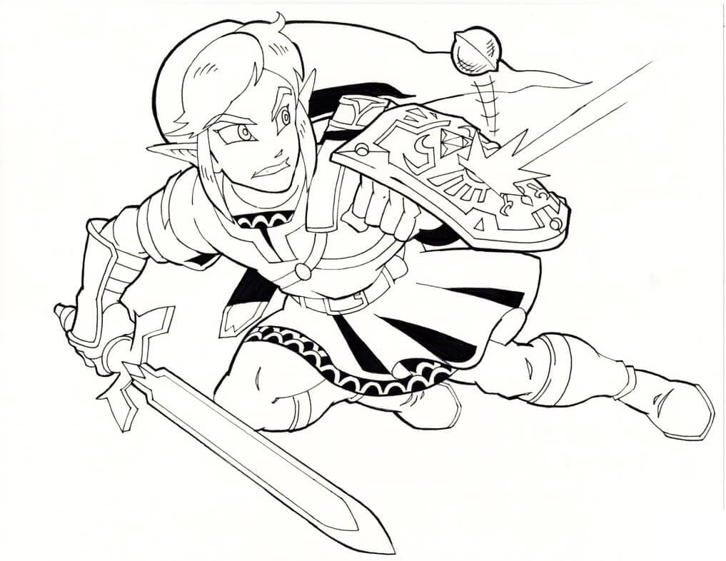 Desenho deZelda 7 para colorir