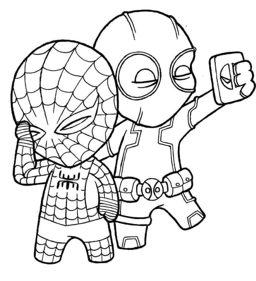 Desenho deDeadpool Engraçado 4 para colorir