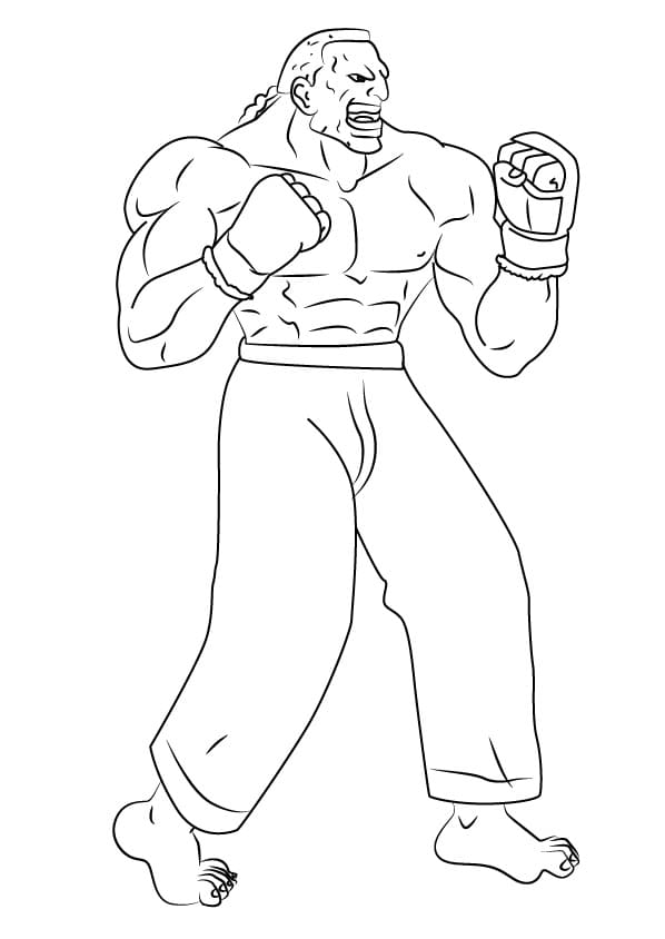 Desenho deDee Jay Street Fighter para colorir