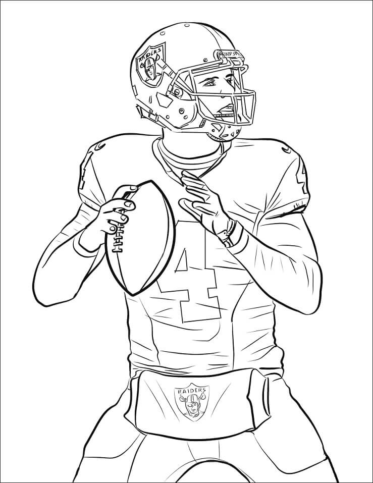 Desenho deDerek Carr para colorir