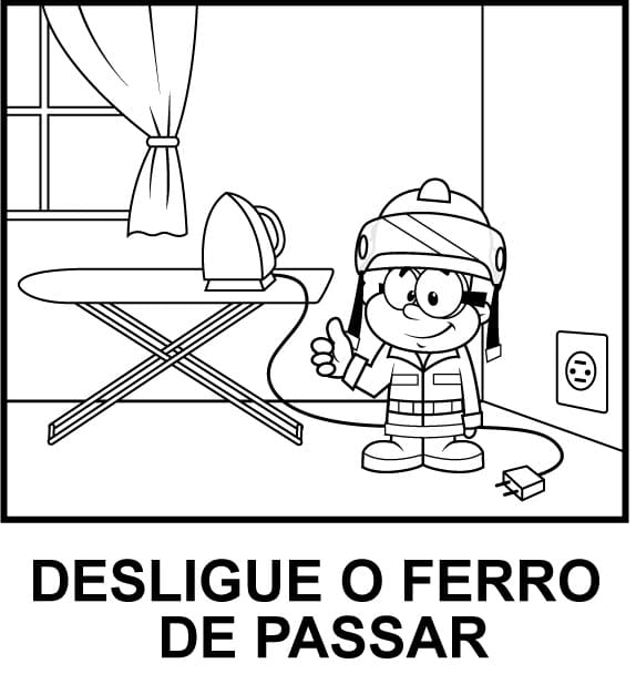 Desenho deDesligue o Ferro para colorir