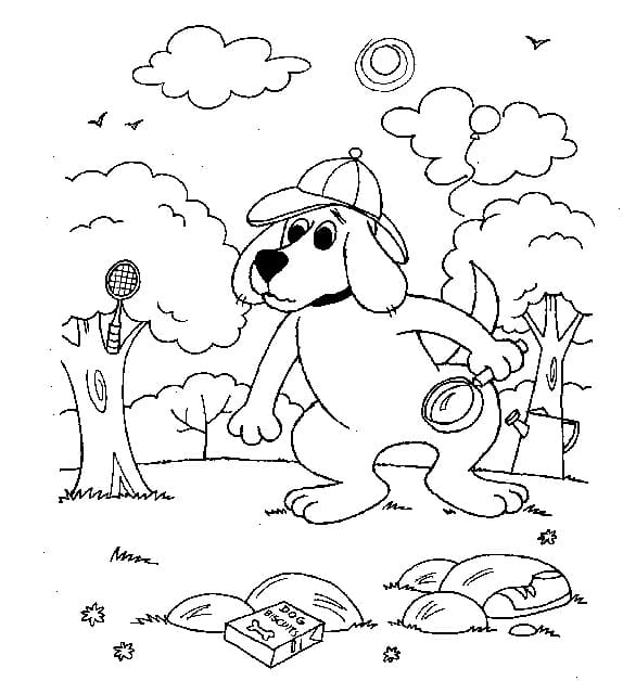 Desenho deDetetive Clifford para colorir