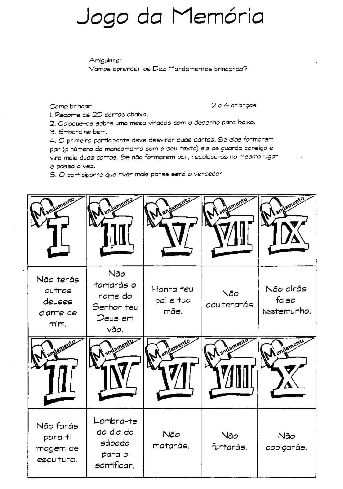 Desenho deDez Mandamentos 14 para colorir