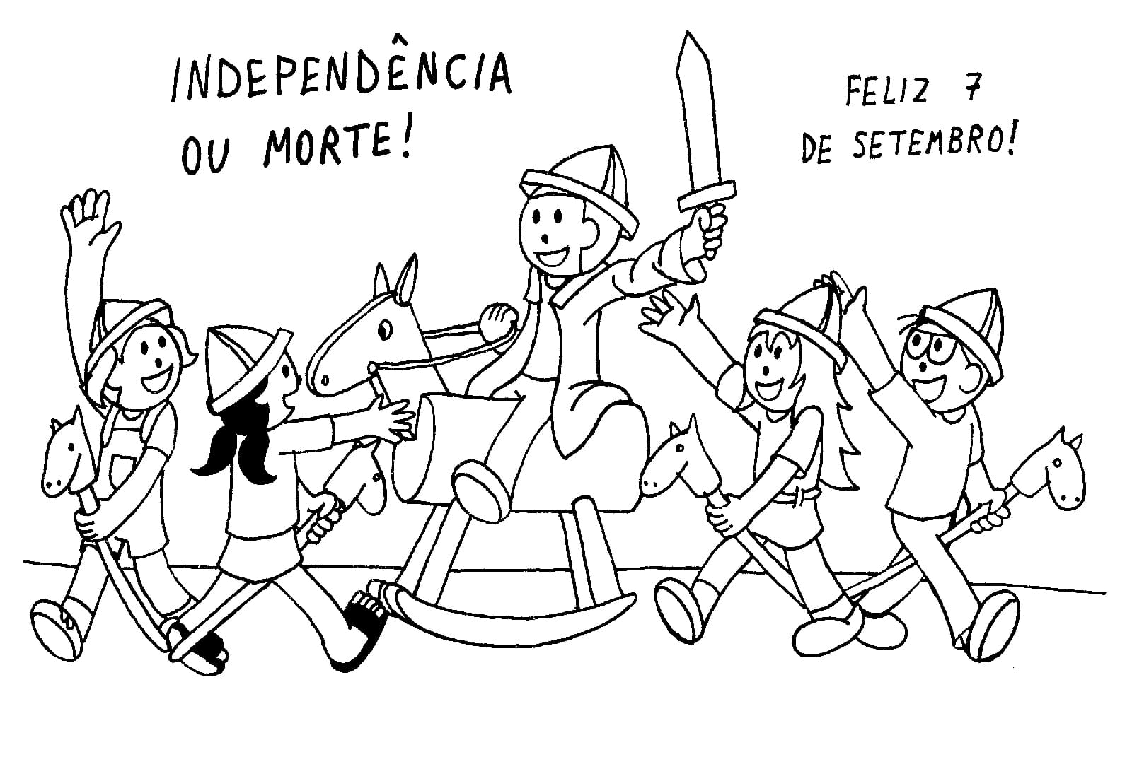 Desenho deDia da Independência do Brasil 1 para colorir