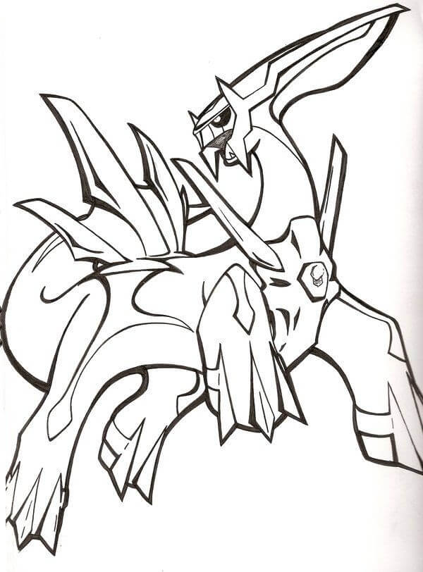 Desenho de Dialga Pokemon 7 para colorir