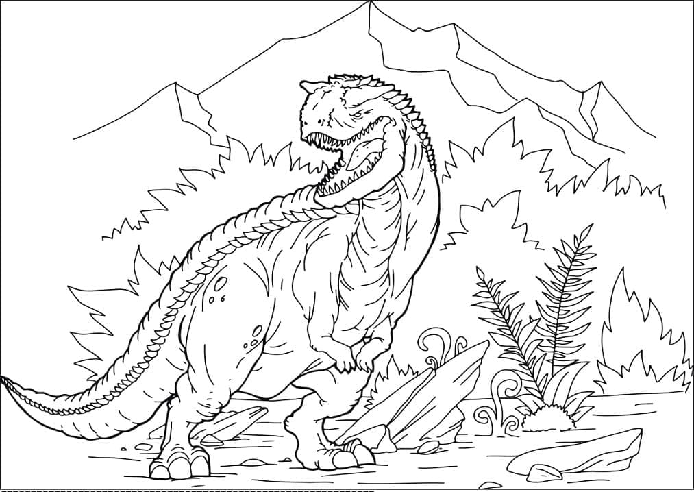 Desenho deDinossauro Carnotauro 2 para colorir