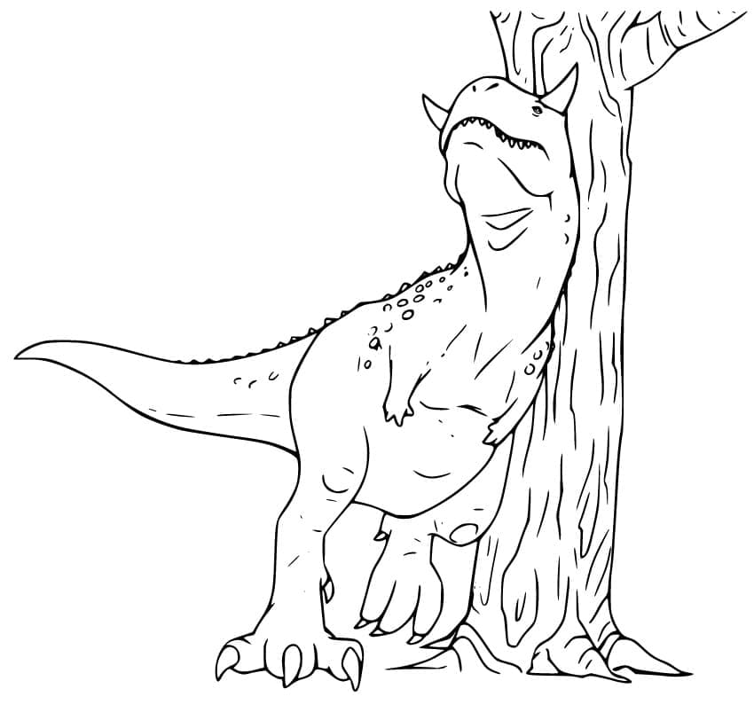 Desenho deDinossauro Carnotauro 3 para colorir