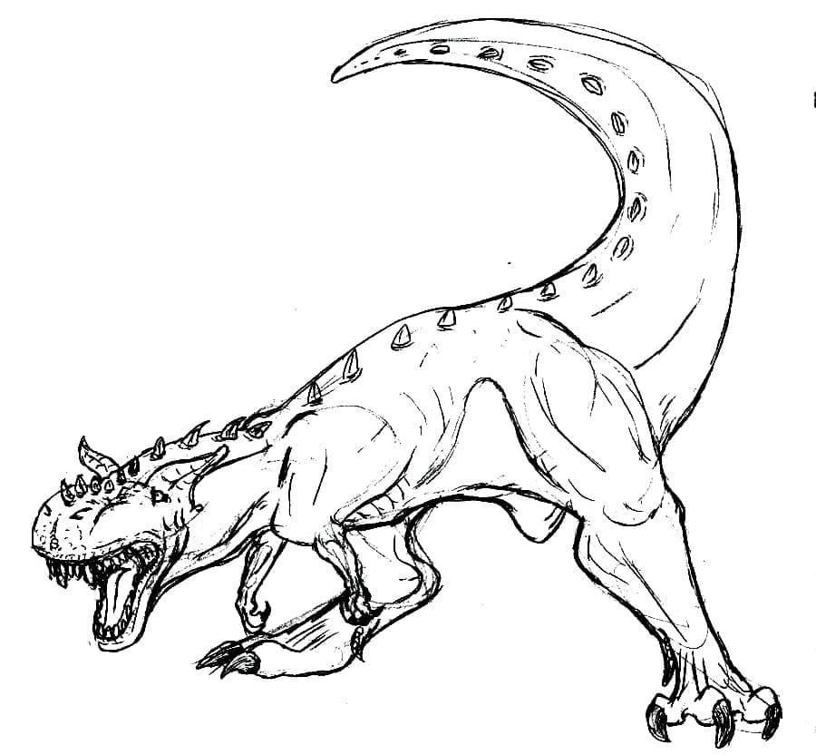 Desenho deDinossauro Carnotauro 6 para colorir