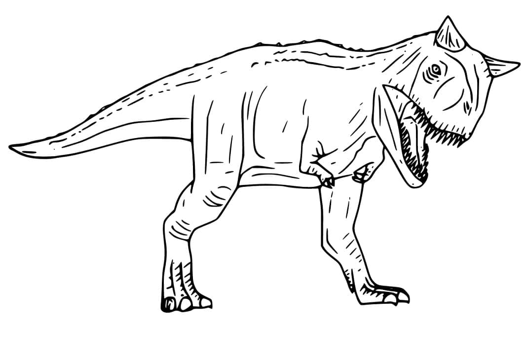 Desenho deDinossauro Carnotauro 7 para colorir