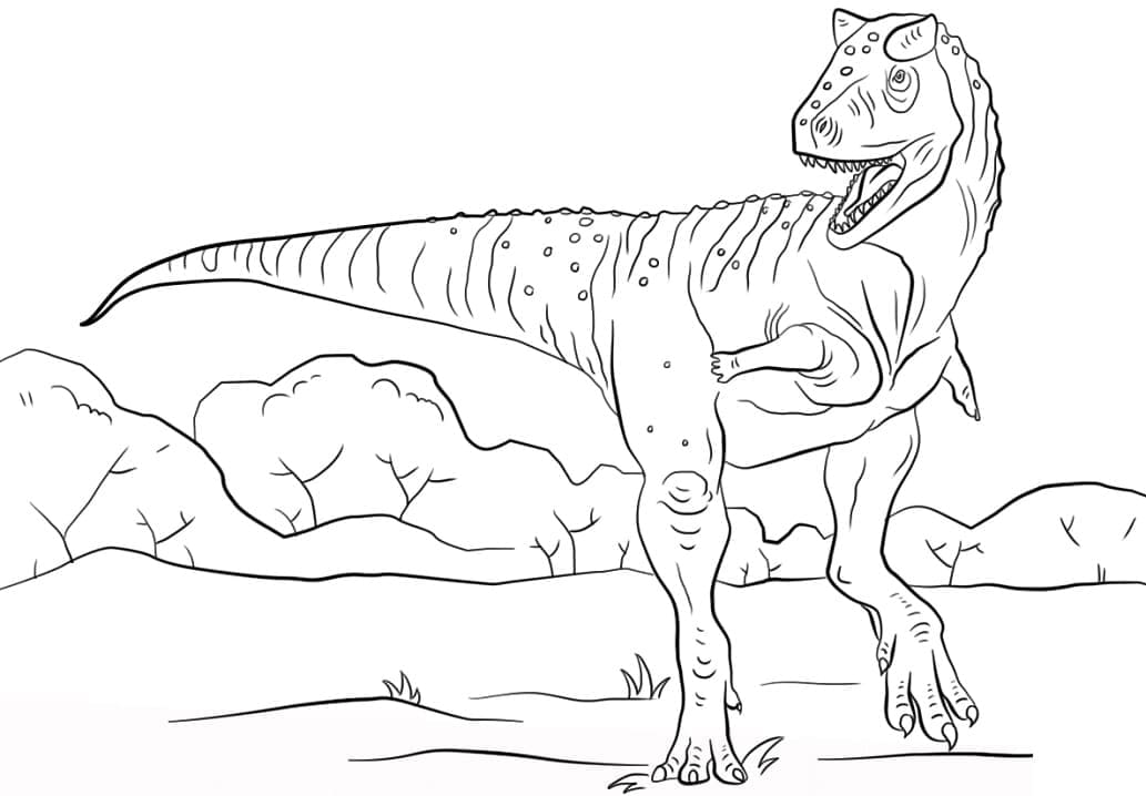 Desenho deDinossauro Carnotauro para colorir