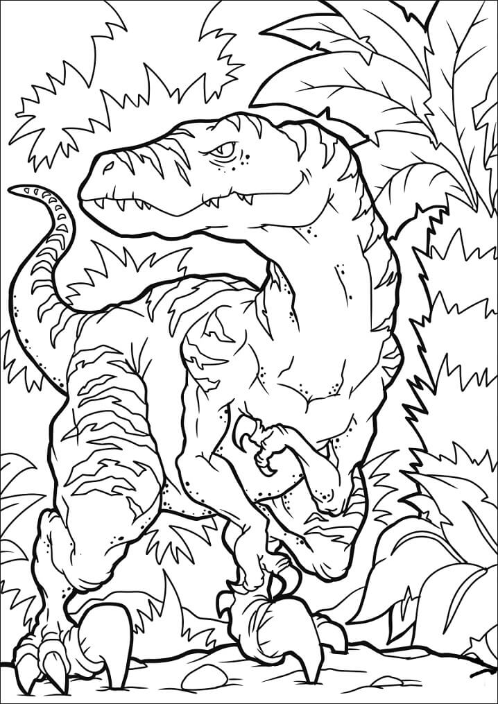 Desenho deDinossauro Velociraptor 4 para colorir