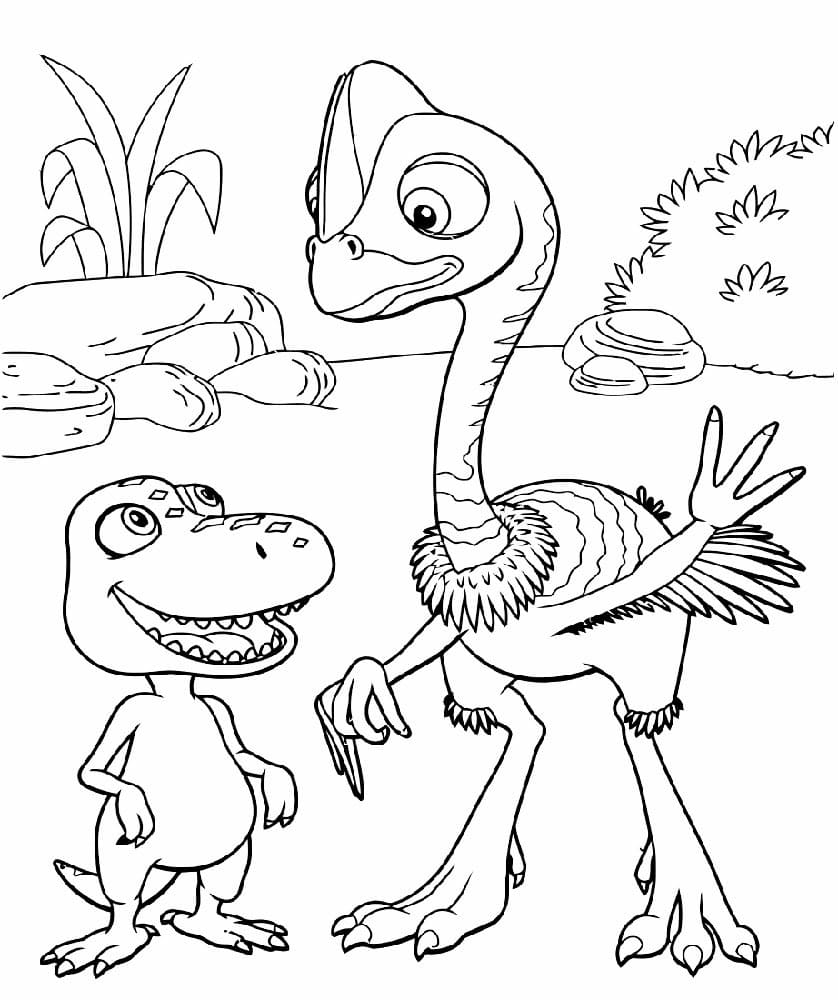 Desenho deDinotrem 2 para colorir