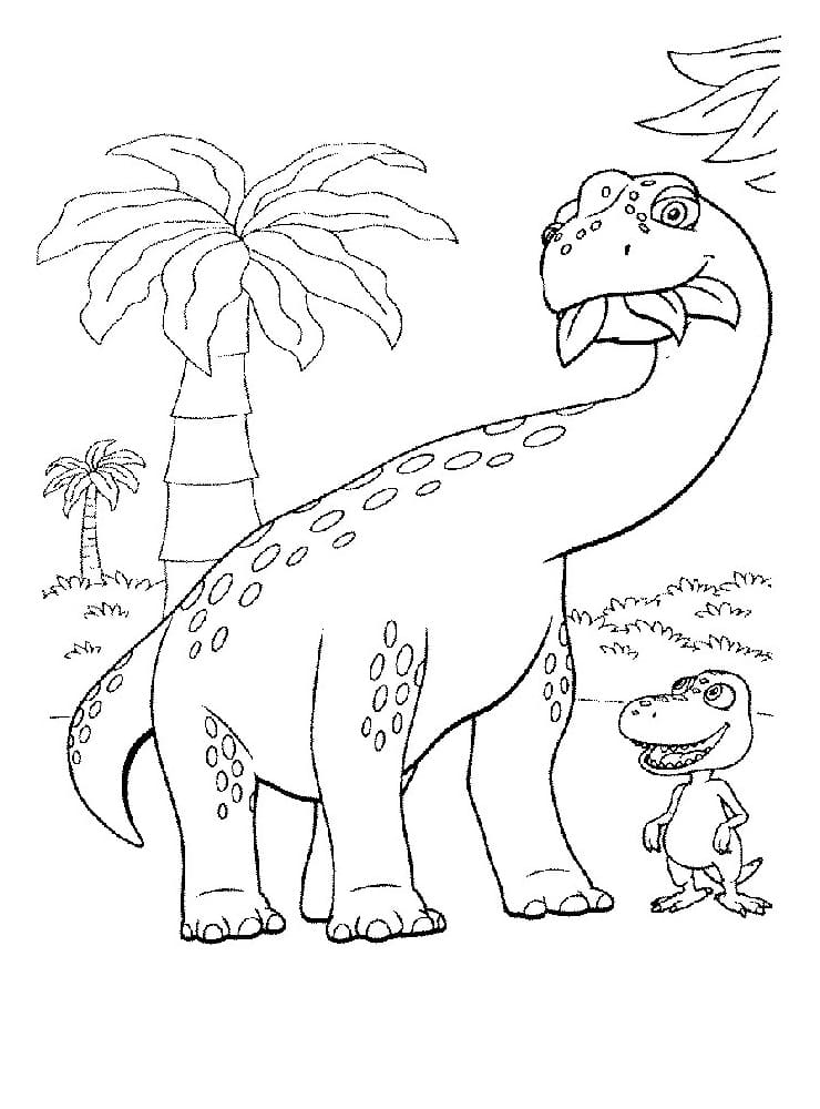 Desenho deDinotrem 5 para colorir