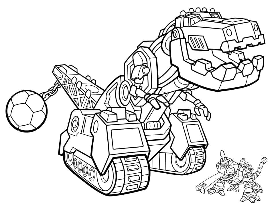 Desenho deDinotrux 1 para colorir