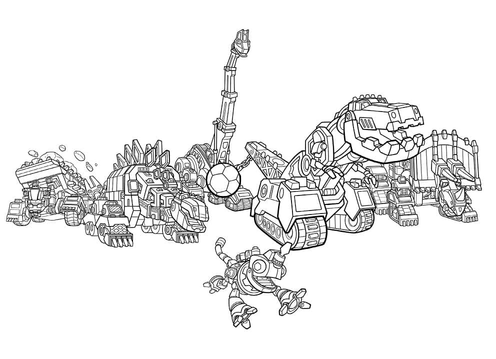 Desenhos de Dinotrux para colorir