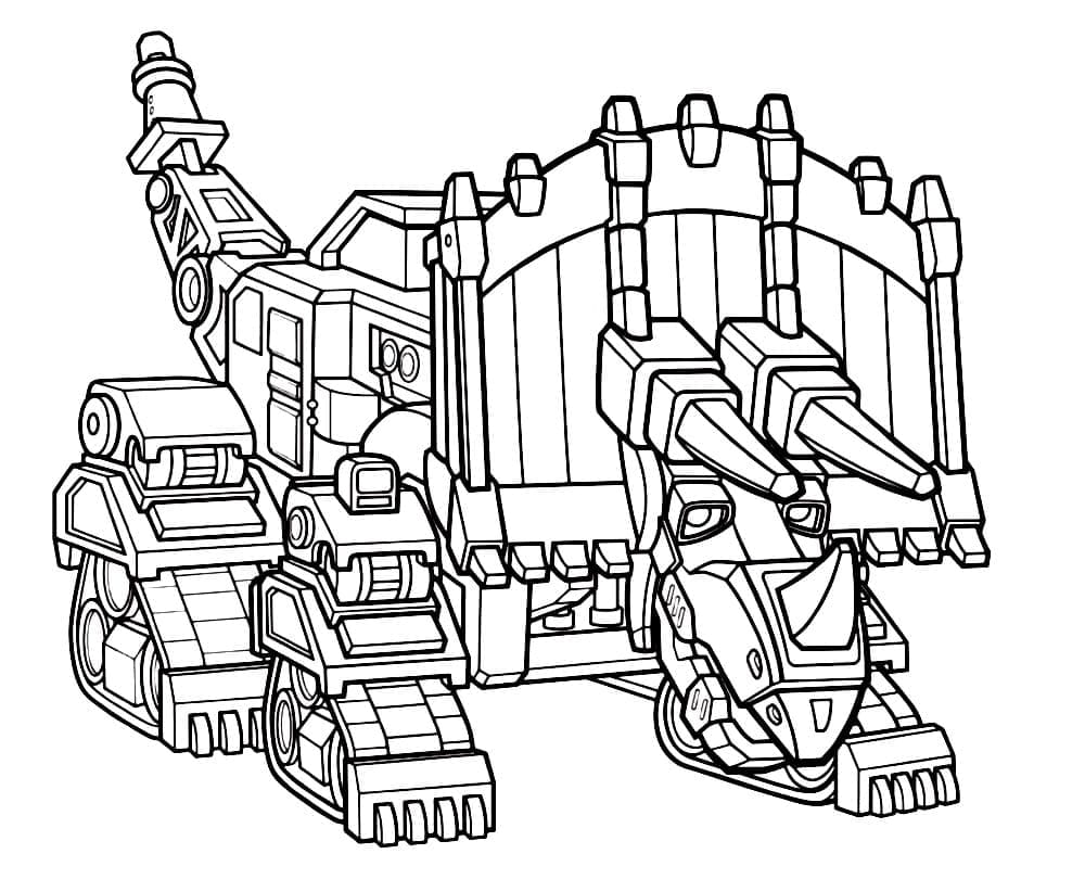 Desenho deDinotrux Dozer para colorir