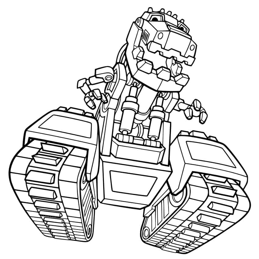 Desenho deDinotrux Ty Rux para colorir