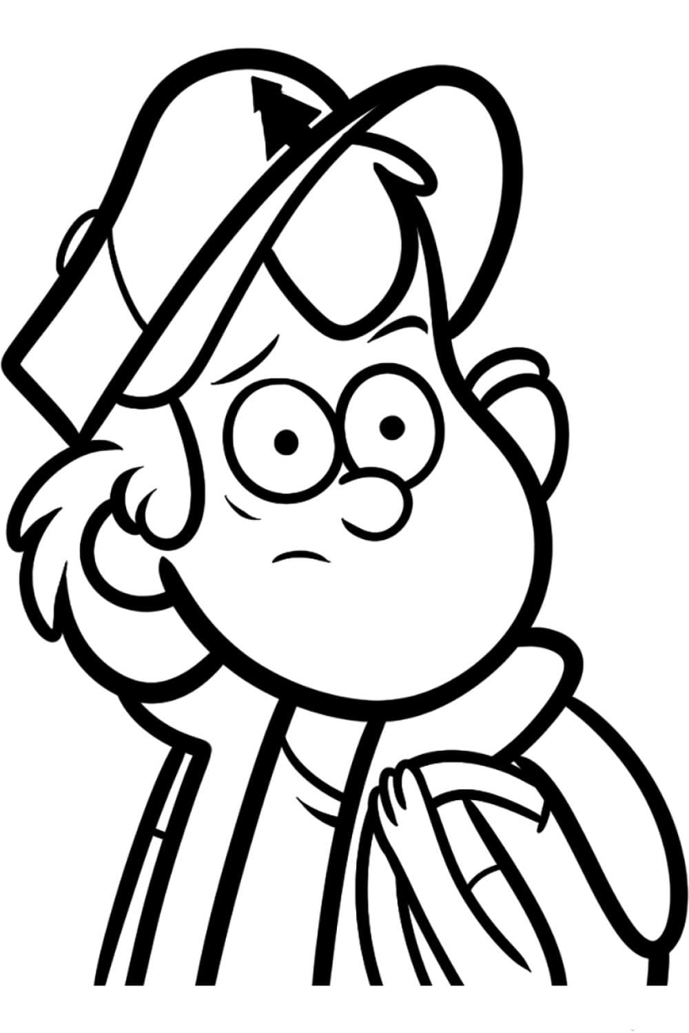 Desenho deDipper Pines de Gravity Falls para colorir