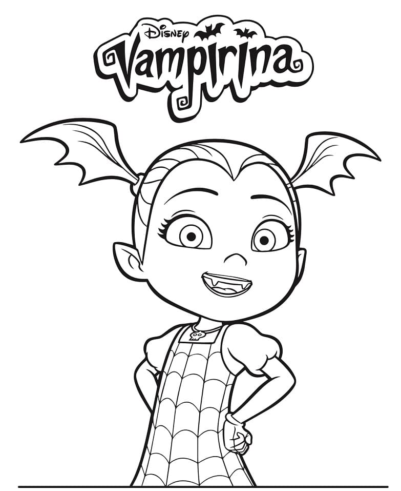 Desenho deDisney Vampirina para colorir