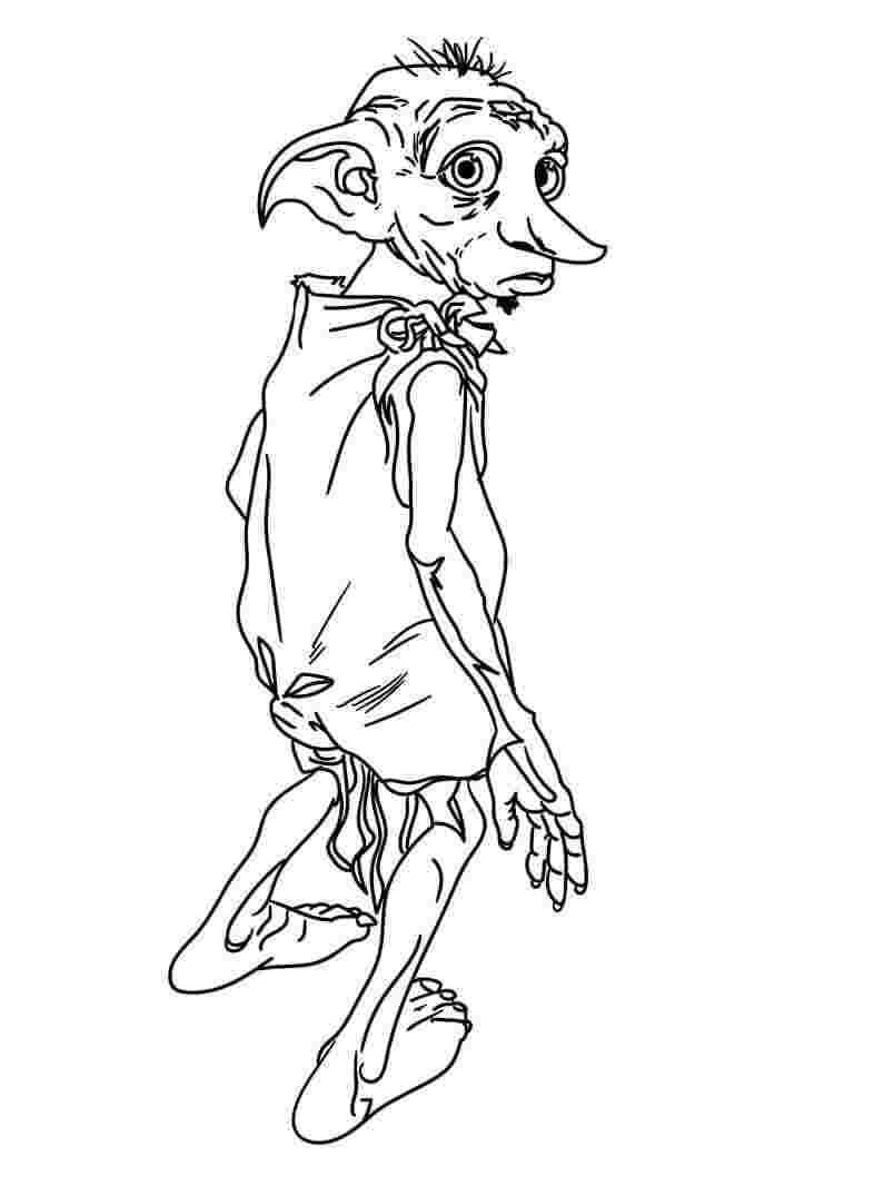 Desenho de Dobby para colorir