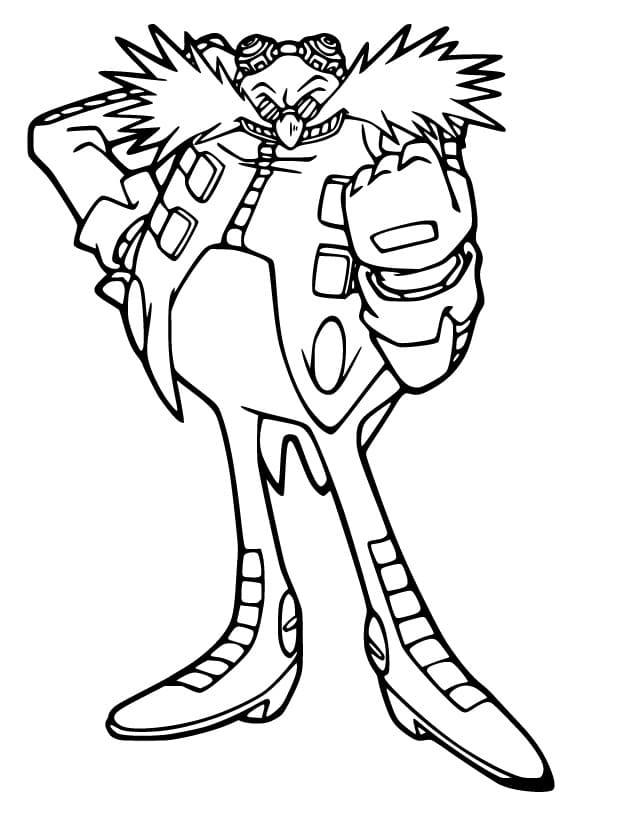 Desenho deDoutor Eggman para colorir