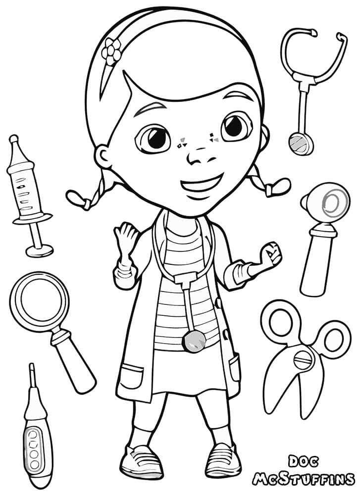 Desenho deDoutora Brinquedos 3 para colorir