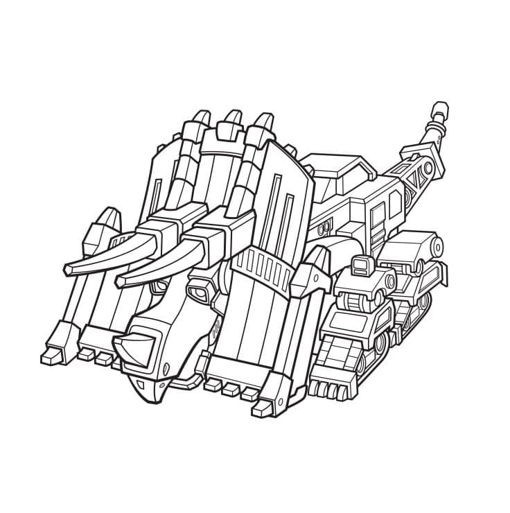 Desenho deDozer Dinotrux para colorir