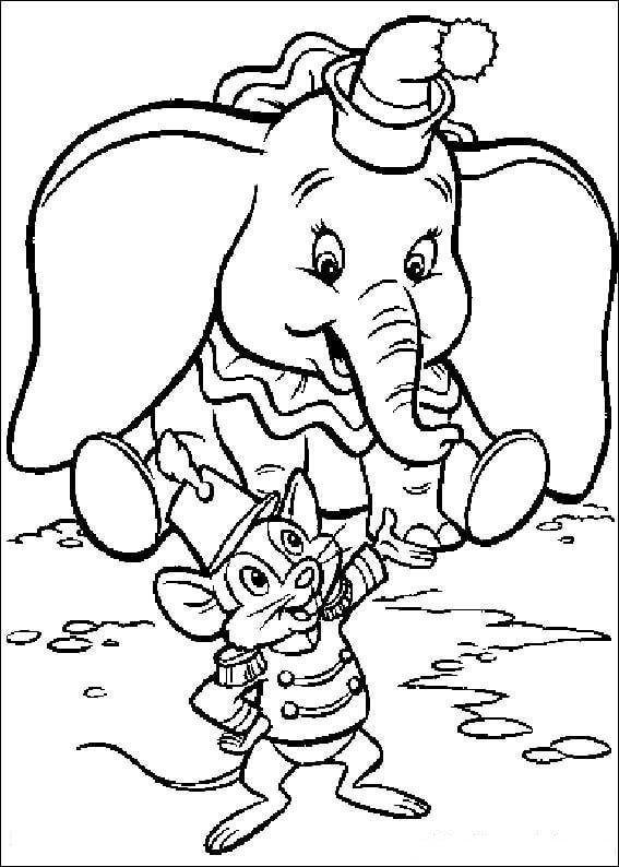 Desenho deDumbo Engraçado 1 para colorir