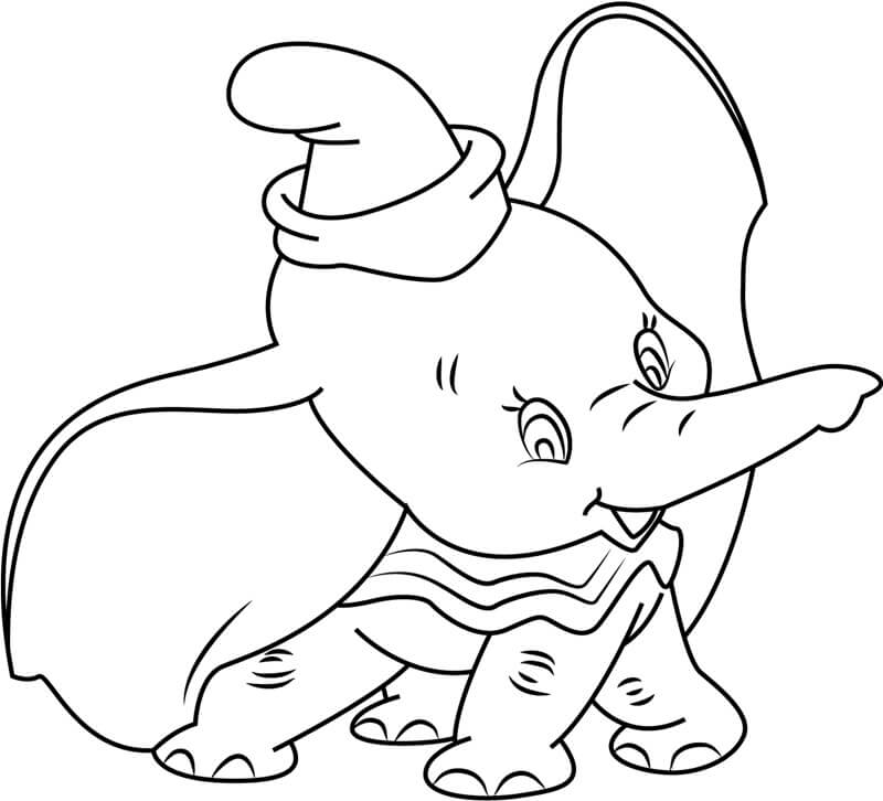 Desenho deDumbo Engraçado 5 para colorir