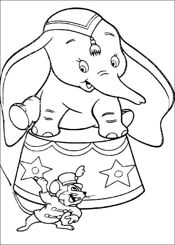 Desenho deDumbo Feliz 1 para colorir